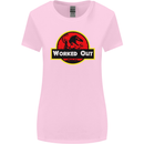 Gym Worked Out Training Top Fitness Womens Wider Cut T-Shirt Light Pink