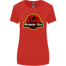 Gym Worked Out Training Top Fitness Womens Wider Cut T-Shirt Red