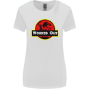 Gym Worked Out Training Top Fitness Womens Wider Cut T-Shirt White