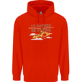 Gyrocopter Rather Be Flying Childrens Kids Hoodie Bright Red