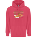 Gyrocopter Rather Be Flying Childrens Kids Hoodie Heliconia
