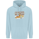 Gyrocopter Rather Be Flying Childrens Kids Hoodie Light Blue