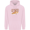 Gyrocopter Rather Be Flying Childrens Kids Hoodie Light Pink