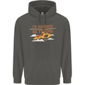 Gyrocopter Rather Be Flying Childrens Kids Hoodie Storm Grey