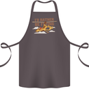 Gyrocopter Rather Be Flying Cotton Apron 100% Organic Dark Grey