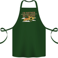 Gyrocopter Rather Be Flying Cotton Apron 100% Organic Forest Green