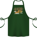 Gyrocopter Rather Be Flying Cotton Apron 100% Organic Forest Green
