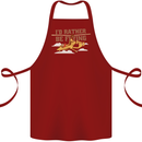 Gyrocopter Rather Be Flying Cotton Apron 100% Organic Maroon