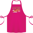 Gyrocopter Rather Be Flying Cotton Apron 100% Organic Pink