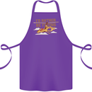 Gyrocopter Rather Be Flying Cotton Apron 100% Organic Purple