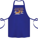 Gyrocopter Rather Be Flying Cotton Apron 100% Organic Royal Blue