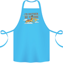 Gyrocopter Rather Be Flying Cotton Apron 100% Organic Turquoise