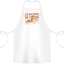 Gyrocopter Rather Be Flying Cotton Apron 100% Organic White