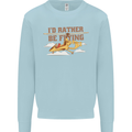 Gyrocopter Rather Be Flying Kids Sweatshirt Jumper Light Blue