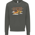 Gyrocopter Rather Be Flying Kids Sweatshirt Jumper Storm Grey