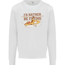 Gyrocopter Rather Be Flying Kids Sweatshirt Jumper White
