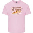 Gyrocopter Rather Be Flying Kids T-Shirt Childrens Light Pink