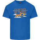 Gyrocopter Rather Be Flying Kids T-Shirt Childrens Royal Blue