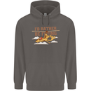 Gyrocopter Rather Be Flying Mens 80% Cotton Hoodie Charcoal