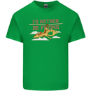 Gyrocopter Rather Be Flying Mens Cotton T-Shirt Tee Top Irish Green