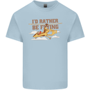Gyrocopter Rather Be Flying Mens Cotton T-Shirt Tee Top Light Blue