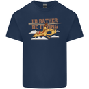 Gyrocopter Rather Be Flying Mens Cotton T-Shirt Tee Top Navy Blue