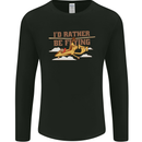 Gyrocopter Rather Be Flying Mens Long Sleeve T-Shirt Black