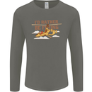 Gyrocopter Rather Be Flying Mens Long Sleeve T-Shirt Charcoal