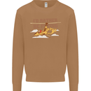 Gyrocopter Rather Be Flying Mens Sweatshirt Jumper Caramel Latte