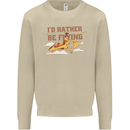 Gyrocopter Rather Be Flying Mens Sweatshirt Jumper Sand