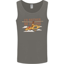 Gyrocopter Rather Be Flying Mens Vest Tank Top Charcoal