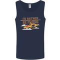 Gyrocopter Rather Be Flying Mens Vest Tank Top Navy Blue