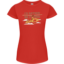 Gyrocopter Rather Be Flying Womens Petite Cut T-Shirt Red