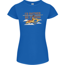 Gyrocopter Rather Be Flying Womens Petite Cut T-Shirt Royal Blue