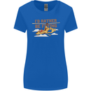 Gyrocopter Rather Be Flying Womens Wider Cut T-Shirt Royal Blue