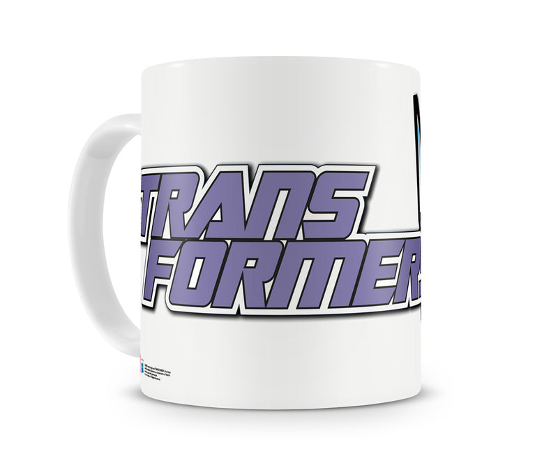 Transformers retro decepticon superhero film white coffee mug cup