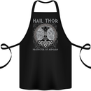Hail Thor Protector of Midgard Viking Odin Cotton Apron 100% Organic Black