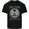 Hail Thor Protector of Midgard Viking Odin Kids T-Shirt Childrens Black