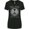 Hail Thor Protector of Midgard Viking Odin Womens Wider Cut T-Shirt Black