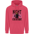 Halloween Cat Night Creature Witch Childrens Kids Hoodie Heliconia