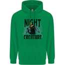 Halloween Cat Night Creature Witch Childrens Kids Hoodie Irish Green