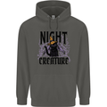 Halloween Cat Night Creature Witch Childrens Kids Hoodie Storm Grey