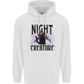 Halloween Cat Night Creature Witch Childrens Kids Hoodie White