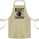 Halloween Cat Night Creature Witch Cotton Apron 100% Organic Khaki