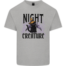 Halloween Cat Night Creature Witch Kids T-Shirt Childrens Sports Grey
