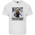 Halloween Cat Night Creature Witch Kids T-Shirt Childrens White