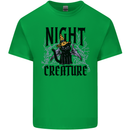 Halloween Cat Night Creature Witch Mens Cotton T-Shirt Tee Top Irish Green