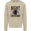 Halloween Cat Night Creature Witch Mens Sweatshirt Jumper Sand