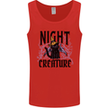 Halloween Cat Night Creature Witch Mens Vest Tank Top Red