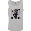 Halloween Cat Night Creature Witch Mens Vest Tank Top Sports Grey